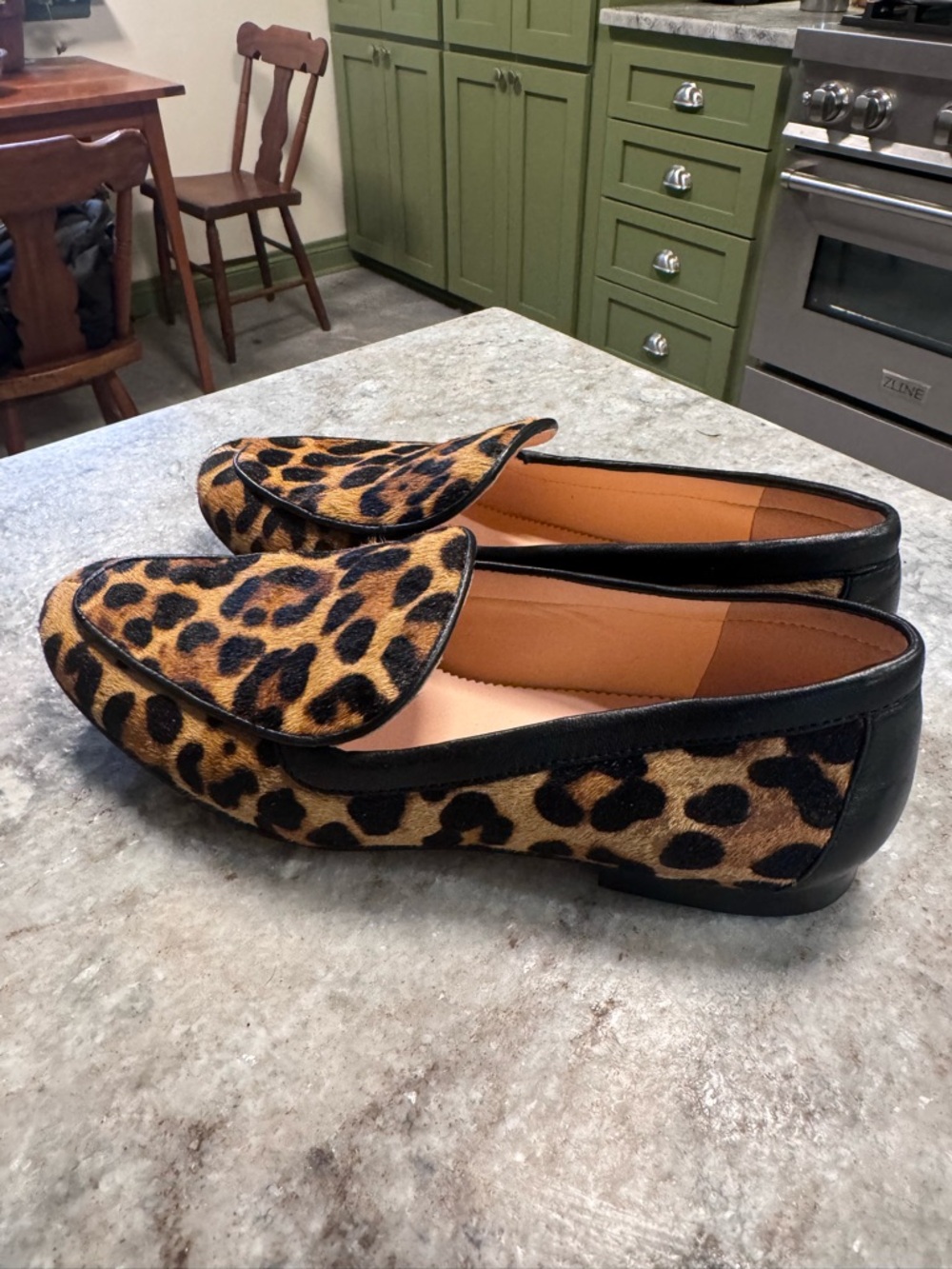 J. Crew Calf Hair Smoking Loafers